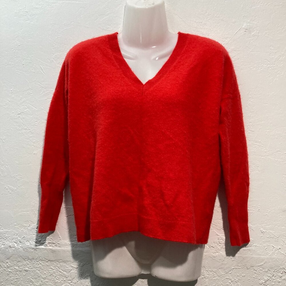 J Crew Women’s 100% Cashmere 3/4 Sleeve Soft Sweater Top The Good Cashmere XS